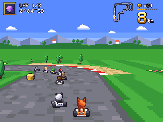 Kart Racing on a TI-84 Plus CE