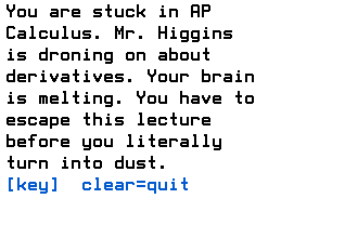 Escape AP Calc running on a TI-84 Evo
