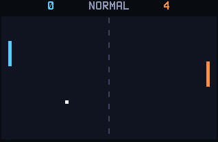 Pong running on a TI-84 Evo
