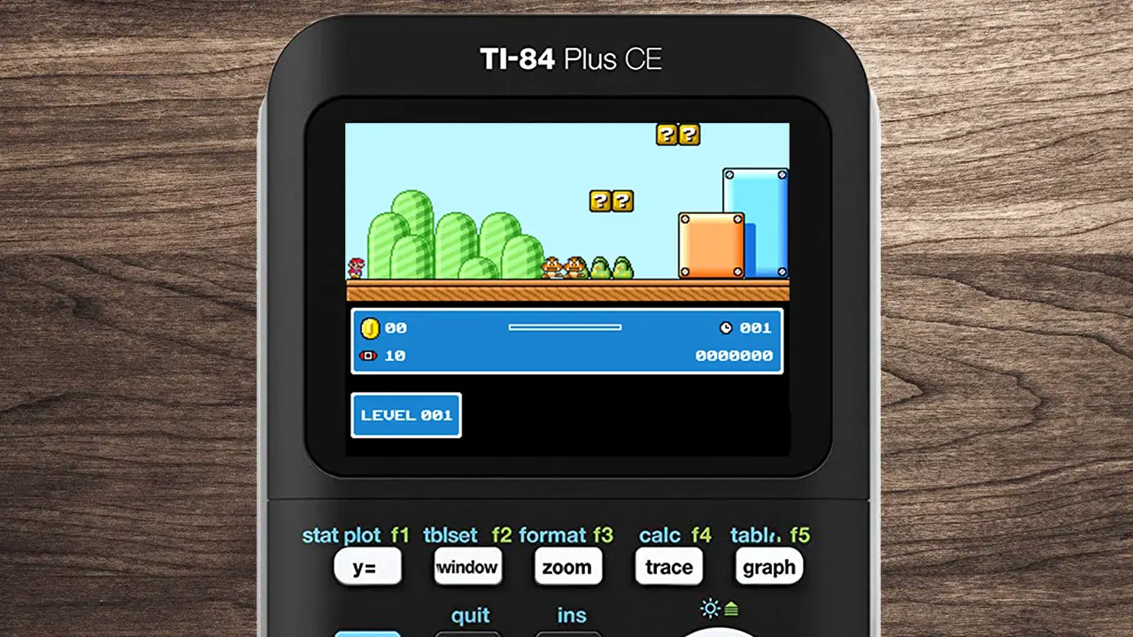 Playing a game on a TI-84 Plus CE calculator