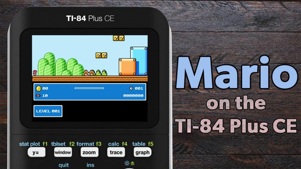Mario game on the TI-84 Plus CE