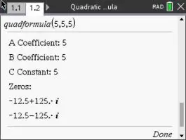 Quadratic Equation Solver